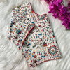 Pure Cotton Blouse Varli 3 Printed Boatneck Neck Blouse Wholesale Online